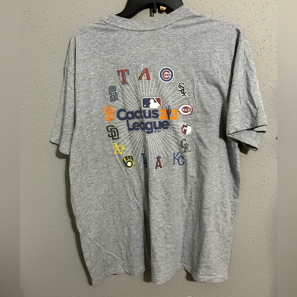 MLB 2023 Arizona Spring training 47 Gray Cactus League Short Sleeve Tee. XXL.